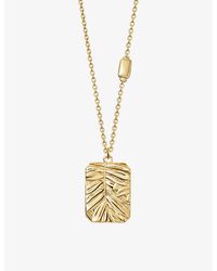 Astley Clarke - Terra Cherished 18Ct-Plated Vermeil Pendant Necklace - Lyst