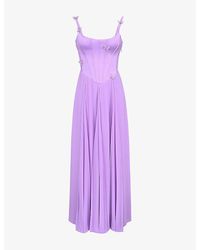 House Of Cb - Pascha Butterfly Corset Maxi Dress - Lyst