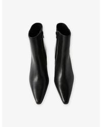 Whistles - Kitten Leather Heeled Ankle Boots - Lyst