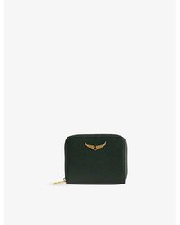 Zadig & Voltaire - Zv Mini Logo-Plaque Leather Coin Purse - Lyst
