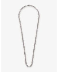 Hatton Labs - Tennis Spike-embellished Sterling- And Cubic Zirconia Necklace - Lyst