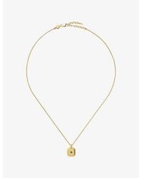 Missoma - May Birthstone Birthstone 18Ct Vermeil Sterling Pendant Necklace - Lyst