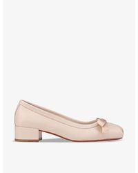 Christian Louboutin Mamaflirt Leather Ballet Pumps 30 in