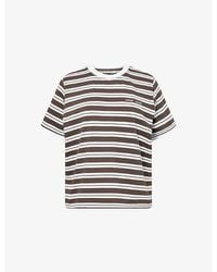 Samsøe & Samsøe - Sacamina Striped Cotton-Jersey T-Shirt - Lyst