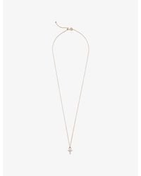 Kismet by Milka - Ankh Mini 0.04Ct Diamond Pendant Necklace - Lyst
