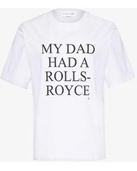 Victoria Beckham - My Dad Had A Rolls-royce Short-sleeved Cotton-jersey T-shirt - Lyst