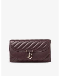 Jimmy Choo - Curve Quilted Leather Wallet-On-Chain - Lyst