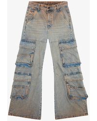 DIESEL - Sire Wide-leg Low-rise Jeans - Lyst