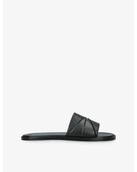 Loewe - Origami Leather Slides - Lyst