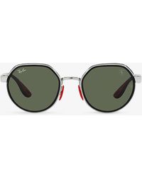 Ray-Ban - Rb3703m Scuderia Ferrari Irregular-frame Metal Sunglasses - Lyst