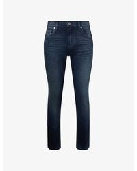 PAIGE - Federal Straight-Leg Slim-Fit Stretch-Denim Jeans - Lyst