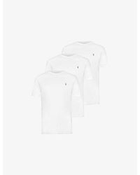 AllSaints - Brace Tonic Pack Of Three Cotton-Jersey T-Shirts - Lyst