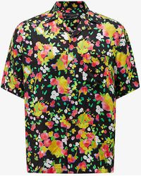 AllSaints - Marino Floral-print Woven Shirt X - Lyst