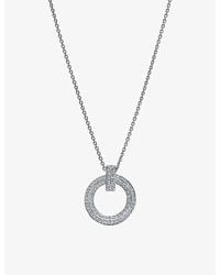 Tiffany & Co. - Tiffany T T1 18Ct- And 0.72Ct Brilliant-Cut Diamond Necklace - Lyst