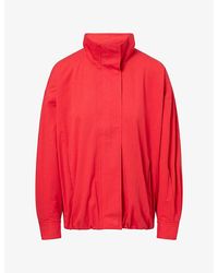 Dissh - Funnel-Neck Cotton Jacket - Lyst