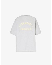 Fear Of God - Essentials Brand-embossed Cotton-jersey T-shirt X - Lyst