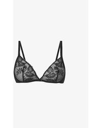Simone Perele - Bloom Embroidered Underwired Stretch-woven Bra - Lyst