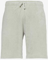 Barbour - Drawstring-waist Towelling-textured Cotton Shorts Xx - Lyst