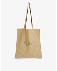 Hay - Logo-print Cotton Tote Bag - Lyst