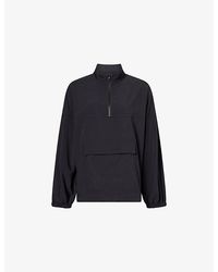 Sisterly Tribe - Softflow Funnel-Neck Stretch-Woven Jacket - Lyst