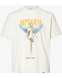 Represent - Reborn Graphic-print Cotton-jersey T-shirt - Lyst