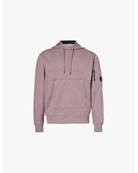 C.P. Company - Dove Brand-Lens Drawstring Cotton-Jersey Hoody - Lyst