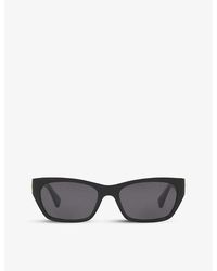 Bottega Veneta - Bv1143s Acetate Rectangular-frame Sunglasses - Lyst