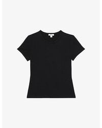 Reiss - Jolie Slim-Fit Cotton-Jersey T-Shirt - Lyst