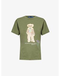 Polo Ralph Lauren - Brand-print Slim-fit Cotton-jersey T-shirt - Lyst