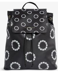 ted baker roziie leather backpack black