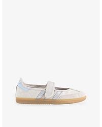adidas - X Liberty Samba Leather Mary Jane Shoes - Lyst