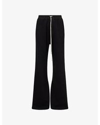 Rick Owens - Wide Pusher Cotton-Jersey Jogging Bottoms - Lyst
