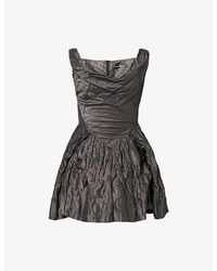 Vivienne Westwood - Sunday Corset Woven Mini Dress - Lyst