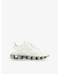 Nike - Shox Tl Leather, Mesh And Shell Low-Top Trainers - Lyst
