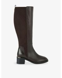 Carvela Kurt Geiger - Liberty Leather Heeled Knee-High Boots - Lyst