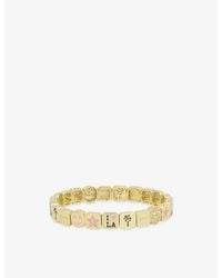 Lisa Gozlan - Los Angeles City 18Ct-Plated Brass And Cubic Zirconia Bracelet - Lyst