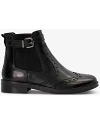 Dune - Question Brogue-design Leather Chelsea Boots - Lyst