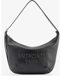 Balenciaga - Mary-kate Logo-embossed Leather Shoulder Bag - Lyst