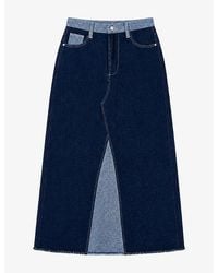 OMNES - Benson Cotton Denim Midaxi Skirt - Lyst