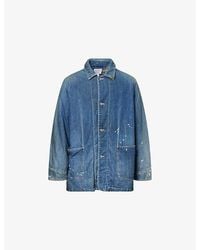 Visvim - Coverall Down-Padded Denim Jacket - Lyst