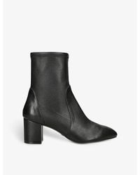 Stuart Weitzman - Yuliana 60 Leather Ankle Boots - Lyst