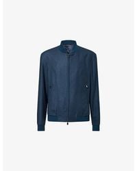 Corneliani - Relaxed-Fit Silk And Wool-Blend Bomber Jacket - Lyst