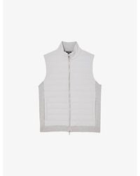 Reiss - Newford Funnel-Neck Quilted Gilet - Lyst