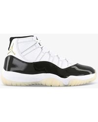 Nike - Air 11 Brand-embossed Leather High-top Trainer - Lyst