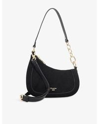 Dune - Direction Small Suede Shoulder Bag - Lyst