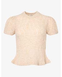 ME+EM - Lofty Pointelle Slim-Fit Wool-Blend Knit T-Shirt - Lyst