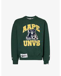 Aape - Brand-patch Graphic-print Cotton-blend Sweatshirt - Lyst