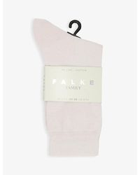 FALKE - Family Brand-Print Cotton-Blend Knitted Socks - Lyst