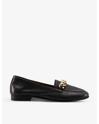 Dune - Goldsmith Chain-trim Leather Loafers - Lyst