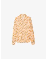 Zadig & Voltaire - Timz Floral-Print Woven Blouse - Lyst